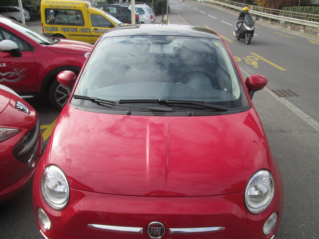 Fiat 500 1.2 Lounge rouge 1